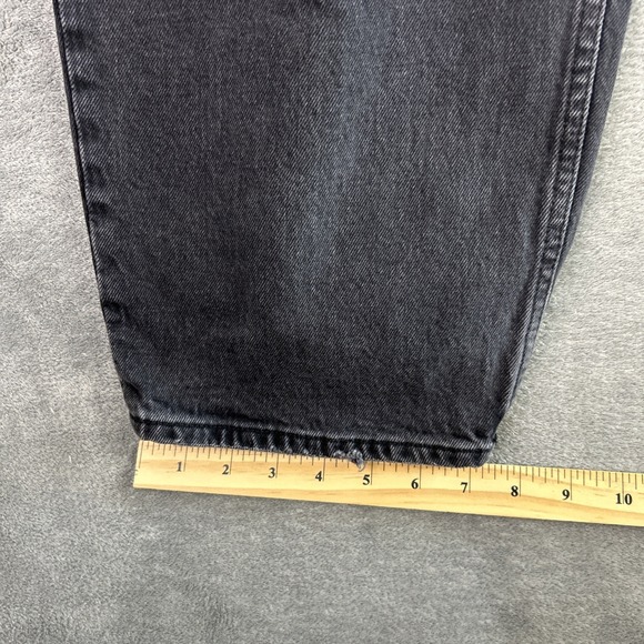 Abercrombie & Fitch Women Size 37 / 24 Jeans Black Curve Love 90s Straight NWT - Picture 11 of 16